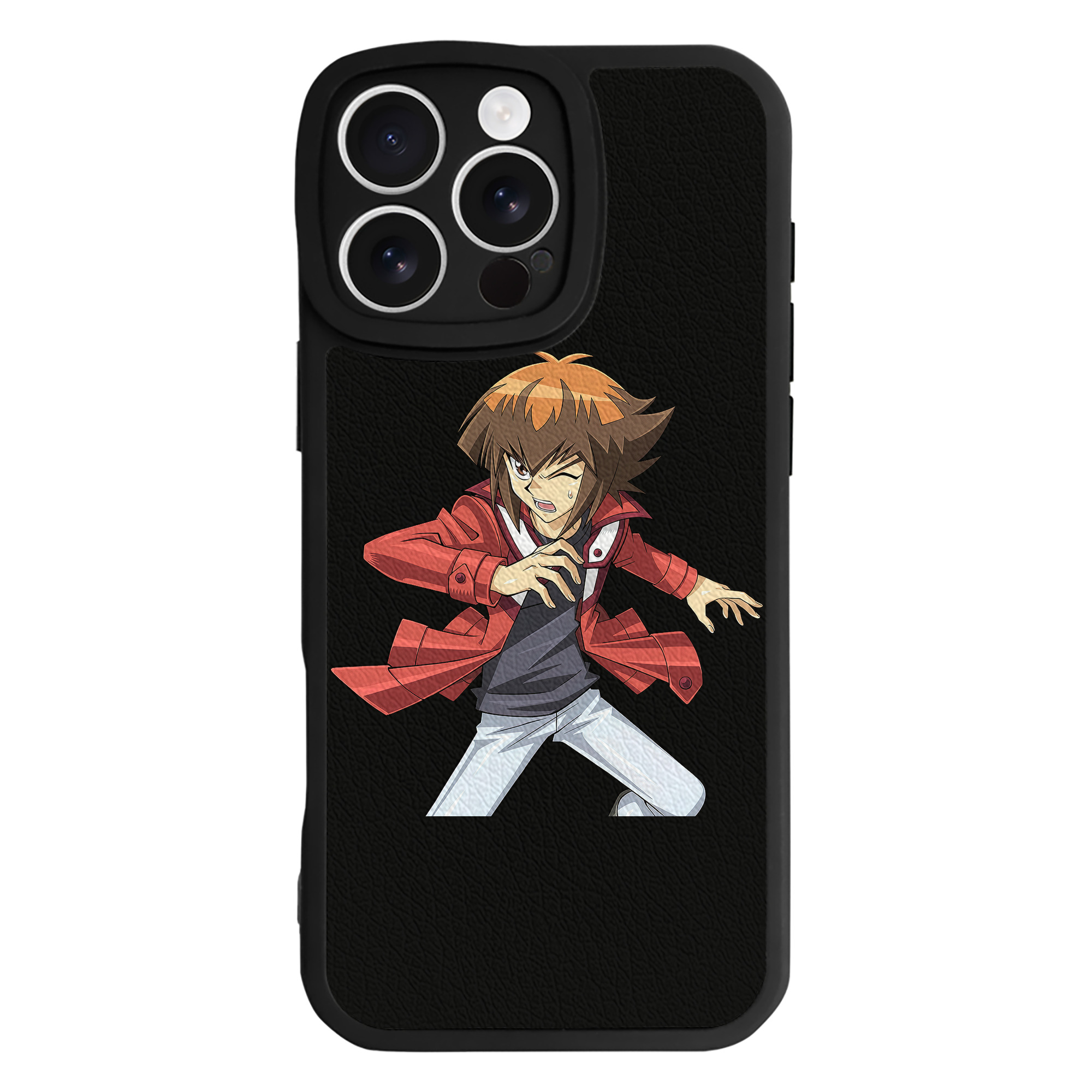 （画像用） 遊☆戯☆王 Yu-Gi-Oh! 【iPhone 16シリーズ対応】シリコンスマホケース（レザー調） 材質：シリコン